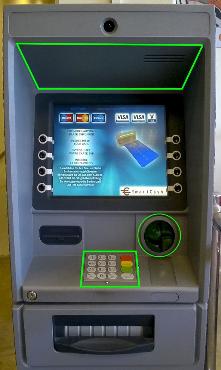 Все частіше шахраї встановлюють скімери на банкомати в Відні
