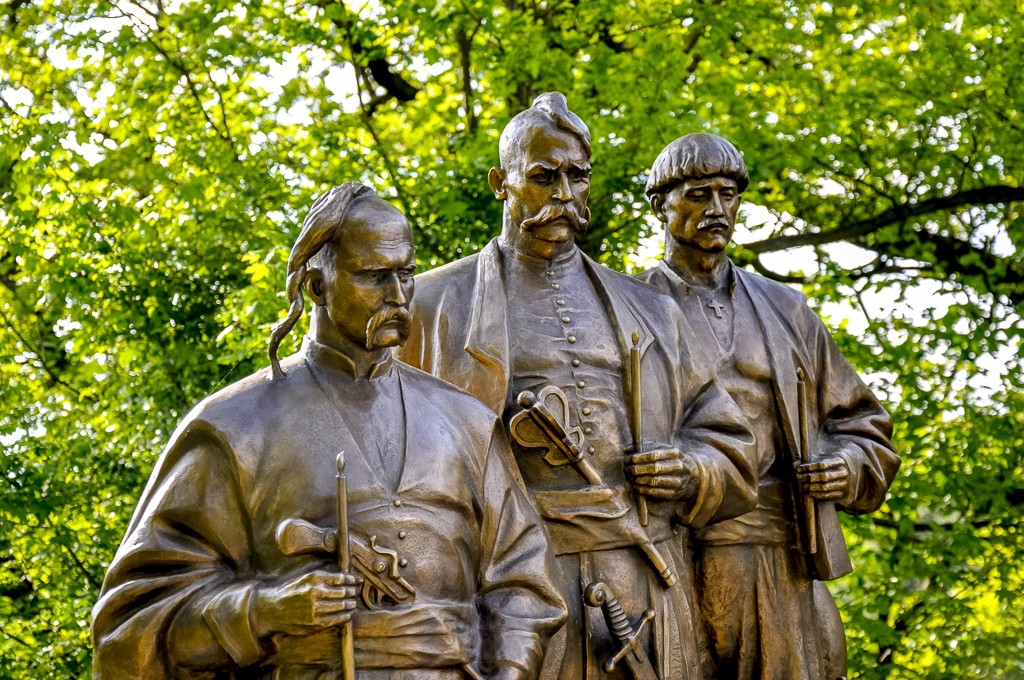 Памятник казакам на горе Леопольдсберг в Вене, Австрия