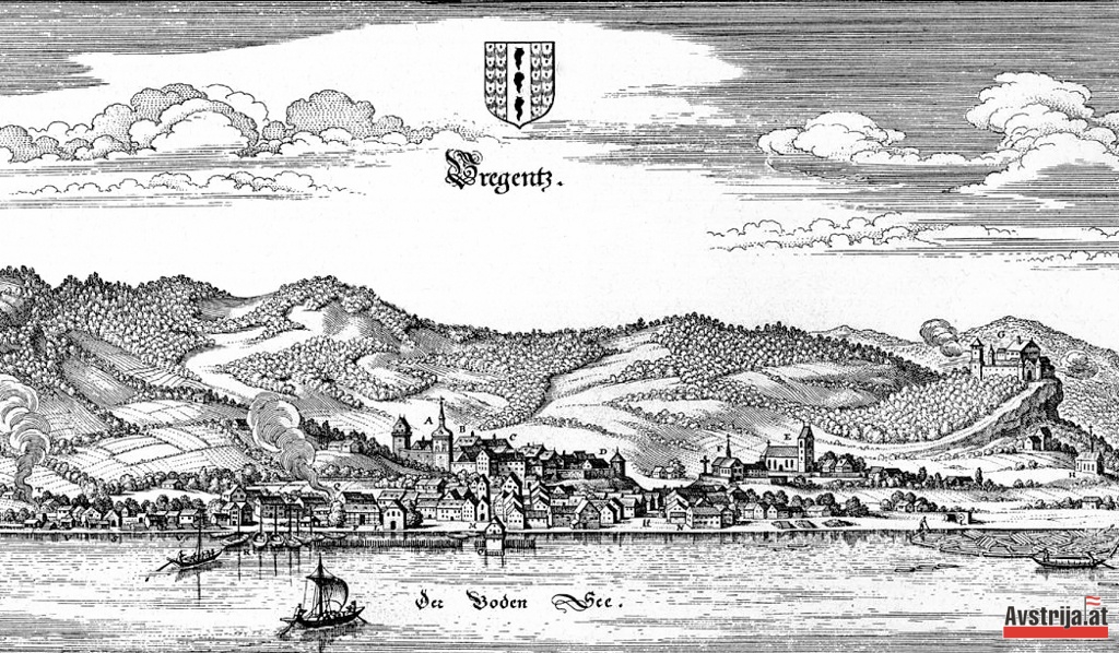 Місто Брегенц в 1643 році, Форарльберг