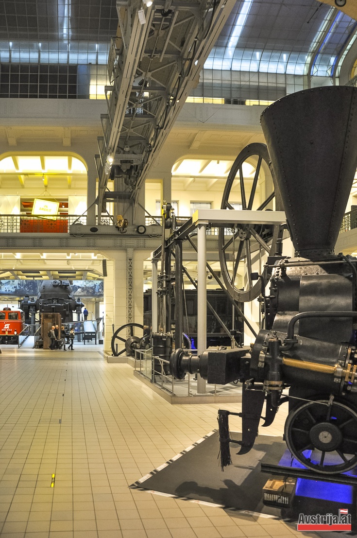 Паровой локомотив в техническом музее
