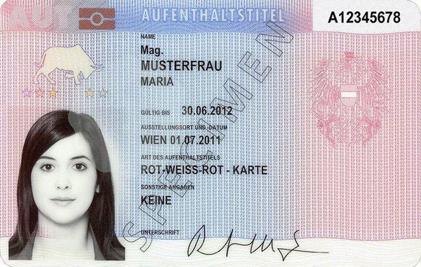 Австрийская Rot-Weiss-Rot-Card