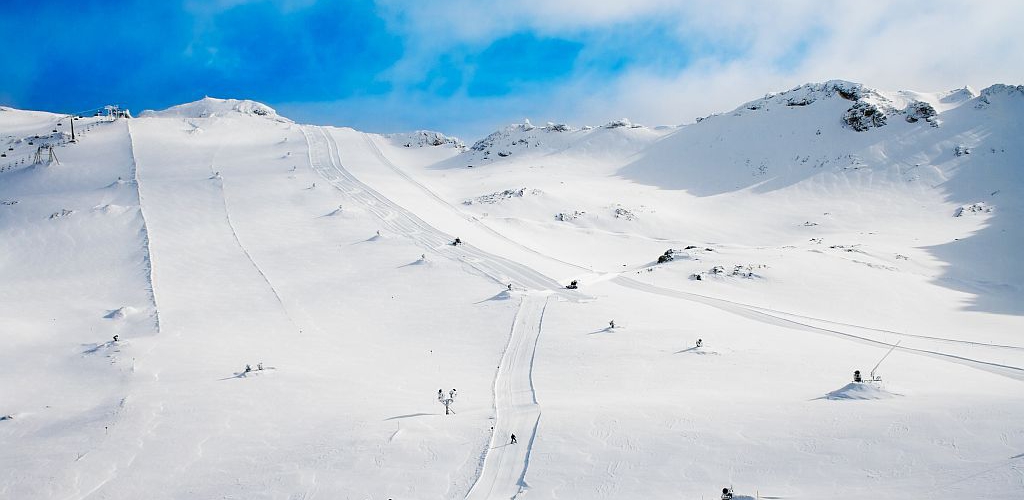 Горнолыжный курорт Ледник Мёлльталь в Каринтии, Австрия